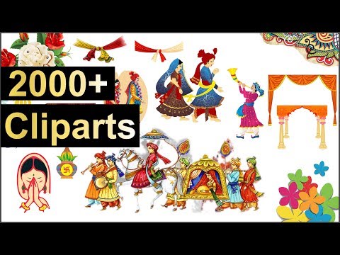 (File 10) 2000+ Multicolor Wedding Cliparts & Symbols | Variety Videos