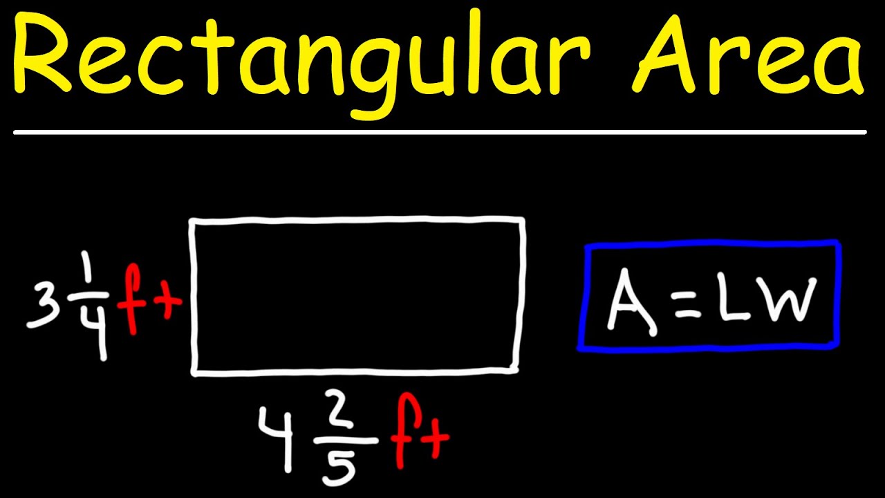How to Calculate the Area of a Rectangle as a Mixed Fraction - GED Math