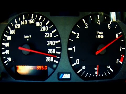 BMW M3 E36 Acceleration 0-270 3.2L Onboard Sound Autobahn Highway Autostrada