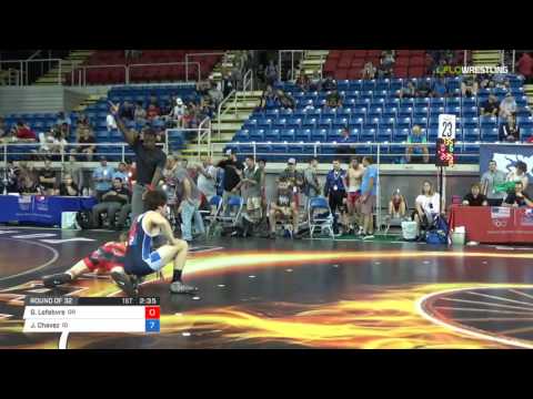 Junior GR 160 Round of 32 - Garrett Lefebvre (OR) vs. Jaron Chavez (ID)