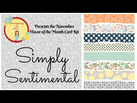 November 2020 Flavor of the Month Card Kit Reveal - 4 Cards 1 Kit