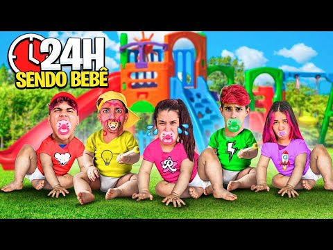 PASSAMOS 24 HORAS SENDO UM BEBÊ *conseguimos?