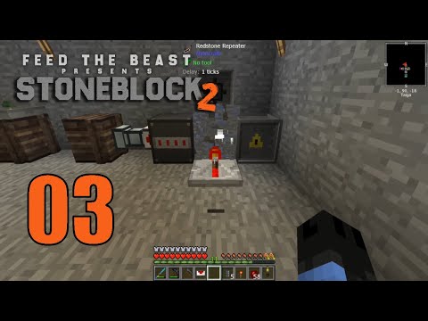 Stoneblock 2 E03 - Begin the Resource Automation!