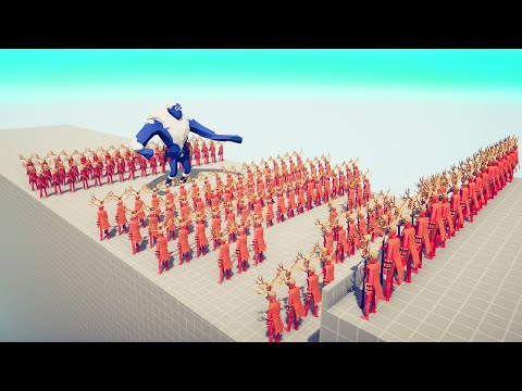 How Many Rapid Ranged Unit can Stop ICE GIANT | TABS - Totally Accurate Battle Simulator