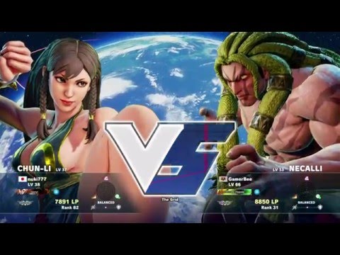 SFV - nuki777 (Chun-Li) Vs GamerBee (Necalli)
