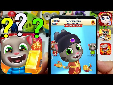 Como Baixar e Instalar Talking Tom Gold Run Chinese, Hero Dash e Outros App Chinês Tutorial Gameplay