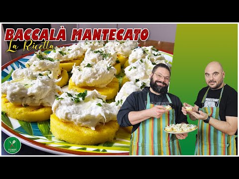 BACCALÀ MANTECATO - Ricetta facile e veloce dell'aperitivo Veneziano per eccellenza