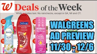 WALGREENS AD PREVIEW (11/30 - 12/6)