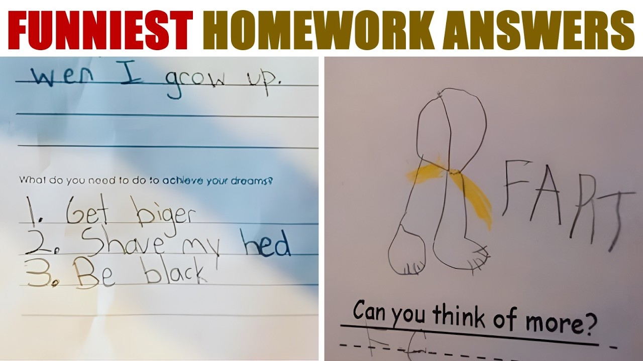 Funny Homework Answers That Show Children Are the Masters of Unintentional Humor