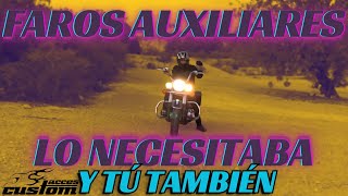 Instalación FAROS AUXILIARES homologados en una MOTO CUSTOM: TODO lo que necesitas saber focos/luz