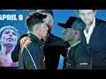 RYAN GARCIA FIRST FACE OFF WITH EMMANUEL TAGOE - BOTH SIZE EACH OTHER UP AHEAD OF FIGHT IN LA!
