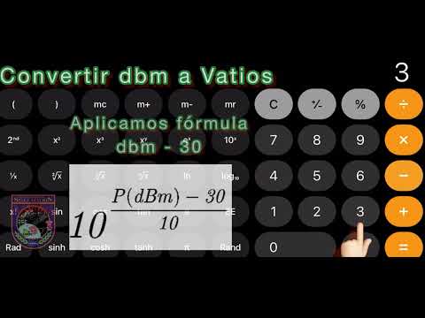 EA3HWU Convertir dbm del analizador a Vatios W.