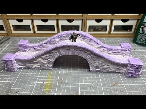 Stone Bridge for Wargaming or D&D - Part 1 -  How to build series