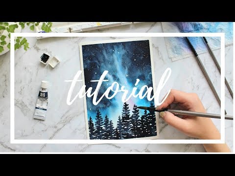 STEP BY STEP Galaxy Tutorial: Painting With Watercolor