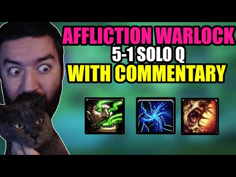 Affliction Warlock Is BOSS in Ranked Solo Shuffle - 5-1 SOLOQ - COMMENTARY - BuaLock PvP