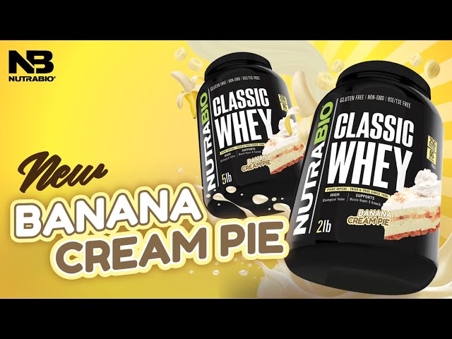 Best BANANA Protein Shake?! NutraBio Classic Whey Banana Cream Pie Review!