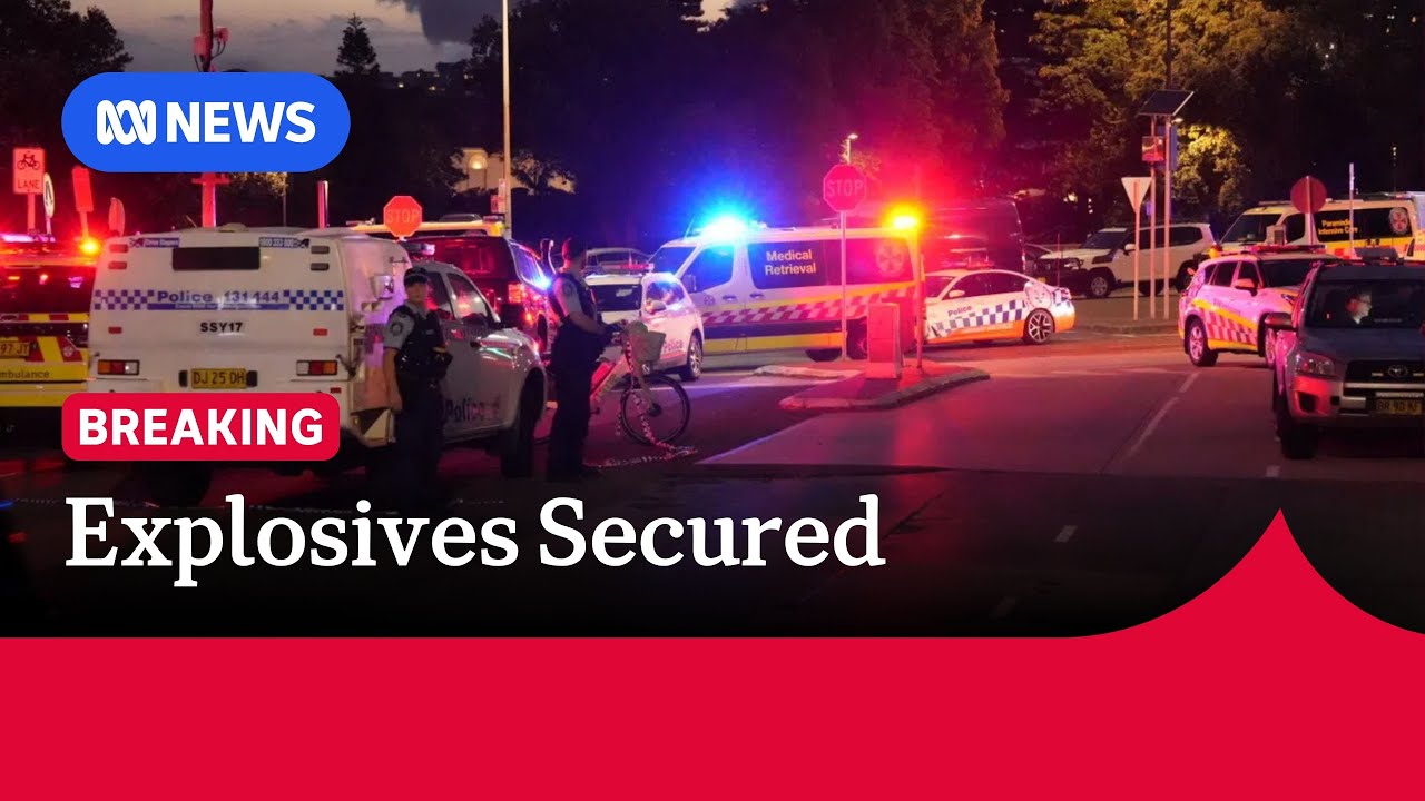 Police confirm explosives secured from scene of Bondi shooting | ABC NEWS