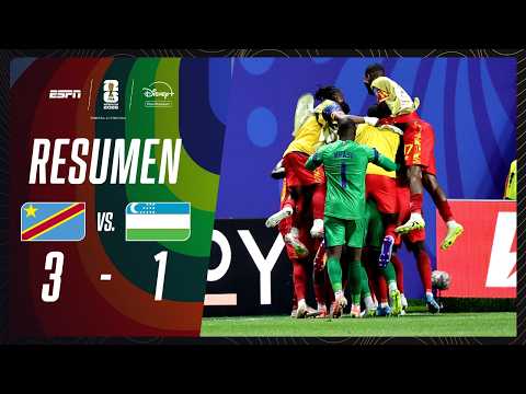 Resumen República Democrática del Congo vs Uzbekistán