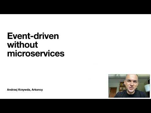 Event-driven without microservices