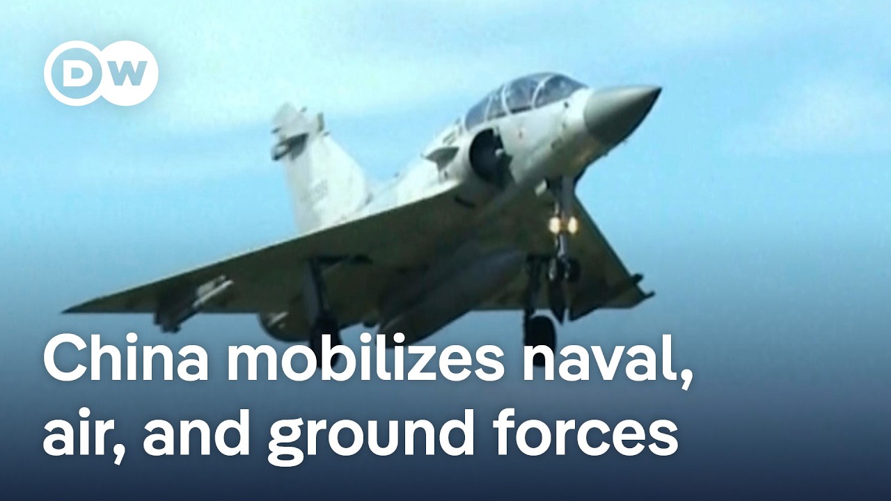 China launches huge military drills right by Taiwan | DW News