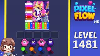 Pixel Flow Level 1481 Solution Walkthrough