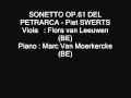 Sonetto op.61 del Petrarca - Piet SWERTS 