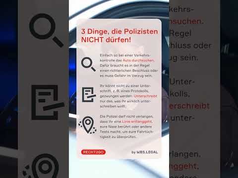 DAS dürfen Polizisten nicht! 👮​ | WBS.LEGAL #shorts