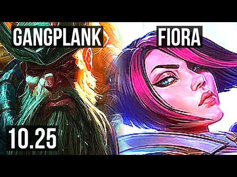 GANGPLANK vs FIORA (TOP) | 4/2/13, 1.4M mastery, 400+ games | EUW Diamond | v10.25