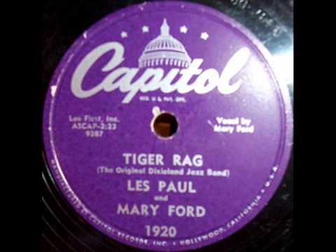Les Paul - Tiger Rag, 1952 Capitol 78 record.