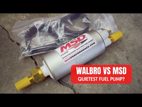 Quietest Fuel Pump - Testing Walbro 255 and MSD Fuel Pumps