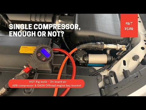 On board air - ARB air compressor & DASH Offroad bracket - HGT Y62 Patrol new rig build Garage Life