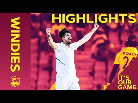 Holder Remains But Windies Rocked By Sharma 5-42 | Windies vs India 1st Test Day 2 2019 - Highlights