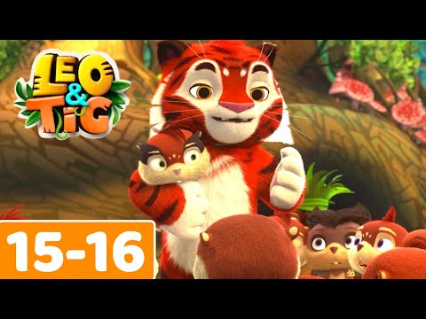 Leo and Tig - Little Blizzy and Little Feat | Episode 15-16 | Toons Mania - Little Zoo Club