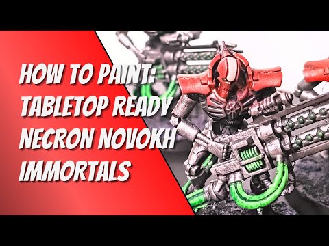 How to Paint Novokh Dynasty Necron Immortals - the perfect guide for new Warhammer 40k players