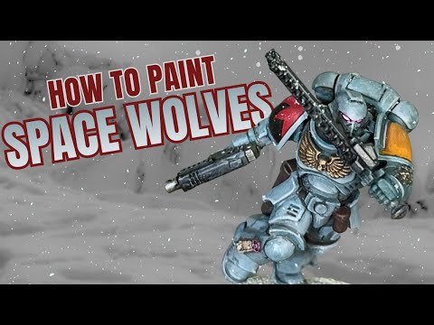 How to paint Space Wolves Grey Hunters video thumbnail