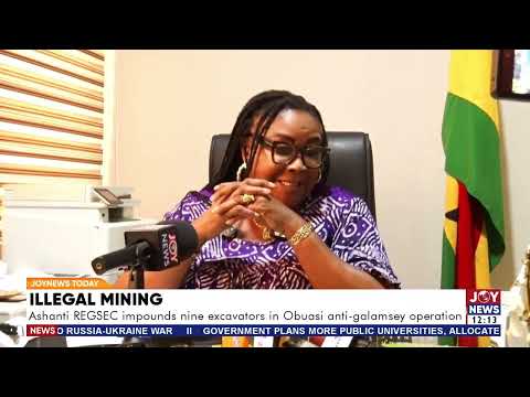 Illegal mining: Ashanti REGSEC impounds nine excavators in Obuasi anti-galamsey operation
