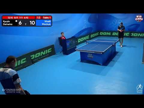 16:00 Kyrylo Deineha 1-3 Vitalii Pinchuk West 3 WIN CUP 08.10.2022 | TABLE TENNIS WINCUP