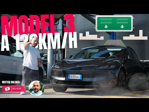 TESLA MODEL 3 RWD 2024 Test in AUTOSTRADA a 130km/h per 1000km