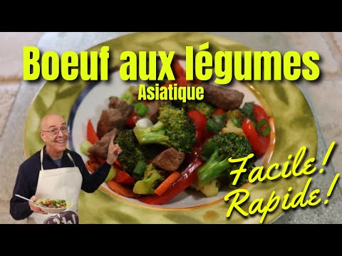 Recette de bœuf aux légumes, un sauté de bœuf aux légumes asiatique