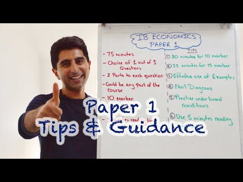IB Economics - Paper 1 Tips & Guidance (HL & SL)