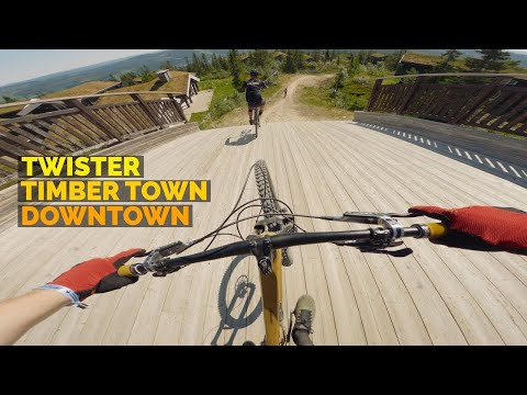 New Red Trails in Trysil - Twister, Timber Town, Downtown