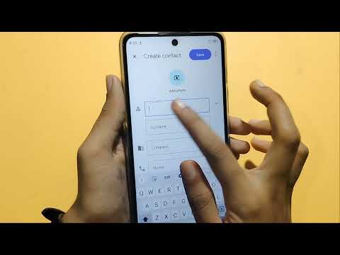 Motorola edge 30 pro contact number setting | How to save contact number