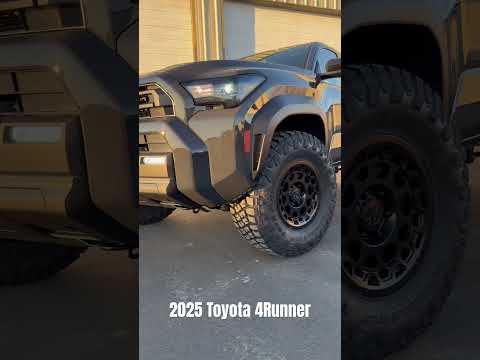 All new 2025 Toyota 4Runner on the @peaksuspension lift and @toyotires and @black.rhino.wheels!