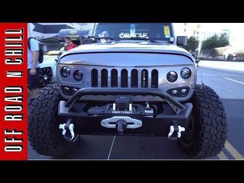 A new Jeep Wrangler JK LED Grille from Oracle Jeep