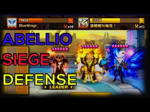 [G3 Siege] Summoners War Siege Battle VS BlueWingz Cancer Abellio Siege Defense - Summoners War