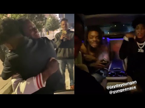 Yungeen Ace Welcomes Home JayDaYoungan From Jail In A Maybach