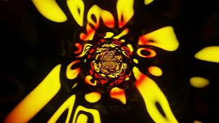 Flowy Hypnotic VJ LOOP NEON Red Yellow Abstract Background Video 4k Cool Visuals Sleep Lights