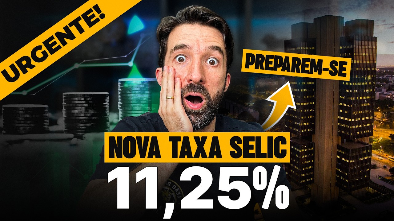 A TAXA SELIC SUBIU para 11,25%! O que fazer com os seus investimentos agora?