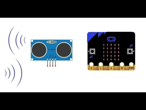 Control the HC-SR04 ultrasonic sensor using Micro:bit board
