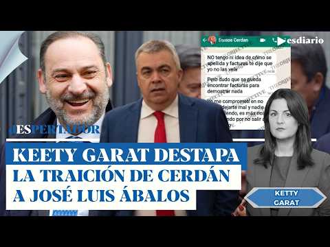 Ketty Garat destapa la traición de Cerdán a Ábalos: hablar de intimidades para tapar su corrupción